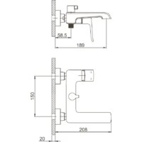Смеситель Gappo G3250-8 - Превью изображения №2 — Интернет-магазин santehboom.by