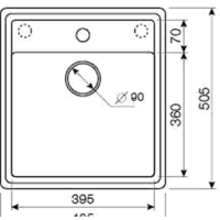 Кухонная мойка ZorG Como 46 (черный опал) - Превью изображения №2 — Интернет-магазин santehboom.by