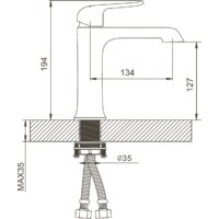 Смеситель Gappo G1050-8 - Превью изображения №2 — Интернет-магазин santehboom.by