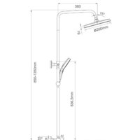 Душевая система  Gappo G2403-48 - Превью изображения №2 — Интернет-магазин santehboom.by