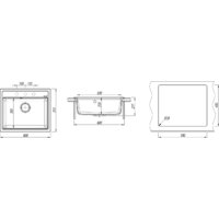 Кухонная мойка ZorG Rock 60 Premium alumetallic - Превью изображения №4 — Интернет-магазин santehboom.by