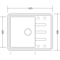 Кухонная мойка ZorG Torino 62 (черный опал) - Превью изображения №2 — Интернет-магазин santehboom.by