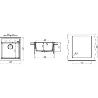 Кухонная мойка ZorG Rock 46 Premium beige - Превью изображения №2 — Интернет-магазин santehboom.by