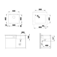 Кухонная мойка ZorG Subline 50 (черный опал) - Превью изображения №4 — Интернет-магазин santehboom.by