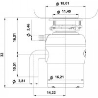 Измельчитель пищевых отходов ZorG Premium FWD Lite - Превью изображения №3 — Интернет-магазин santehboom.by