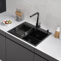 ARFEKA ECO AR мойка 600*500, коландер, дозатор BLACK DECOR MILLET GRAINS