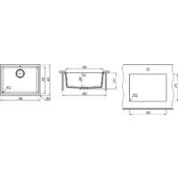 Кухонная мойка ZorG Fast 54 Premium beige - Превью изображения №5 — Интернет-магазин santehboom.by