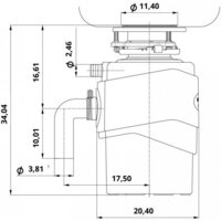 Измельчитель пищевых отходов ZorG Premium FWD Max - Превью изображения №3 — Интернет-магазин santehboom.by