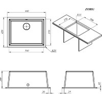 Кухонная мойка ZorG Fast 54 Premium alumetallic - Превью изображения №5 — Интернет-магазин santehboom.by