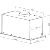 Кухонная вытяжка ZorG Star 1080 60 S-GC (белый) - Превью изображения №5 — Интернет-магазин santehboom.by