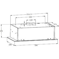 Кухонная вытяжка ZorG Platino 1030 60 S (черный) - Превью изображения №2 — Интернет-магазин santehboom.by