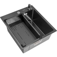 ARFEKA Eco AR мойка 450*500, коландер G, дозатор Black Decor