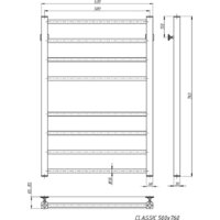 Полотенцесушитель Stinox Classic 50x80 cl80zs (золото сатин) - Превью изображения №3 — Интернет-магазин santehboom.by