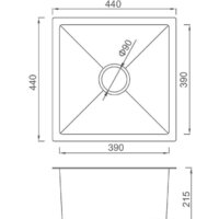 Кухонная мойка Gappo GS4444-6 - Превью изображения №3 — Интернет-магазин santehboom.by