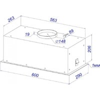 Кухонная вытяжка ZorG Amina 1060 60 S (белый) - Превью изображения №9 — Интернет-магазин santehboom.by
