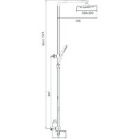 Душевая система  Gappo G2418-40 - Превью изображения №2 — Интернет-магазин santehboom.by