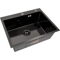 Кухонная мойка ARFEKA Eco AR 600*500 Black PVD Nano Decor Millet Grains - Превью изображения №1 — Интернет-магазин santehboom.by