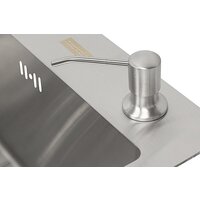 Кухонная мойка ARFEKA Eco AR мойка 450*500, коландер, дозатор Satin Decor - Превью изображения №5 — Интернет-магазин santehboom.by