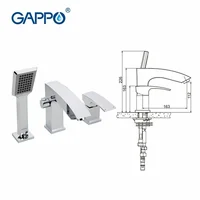 Смеситель для ванны Gappo G1107 - Превью изображения №3 — Интернет-магазин santehboom.by