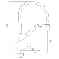 Смеситель  Gappo G4398-80 - Превью изображения №6 — Интернет-магазин santehboom.by
