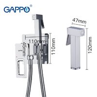 Смеситель с гигиеническим душем Gappo  G7217-8 - Превью изображения №5 — Интернет-магазин santehboom.by