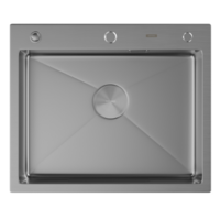 Кухонная мойка ARFEKA ECO AR 600*500 POP-UP SATIN - Превью изображения №2 — Интернет-магазин santehboom.by