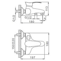 Смеситель  FRAP H01 F3201 - Превью изображения №6 — Интернет-магазин santehboom.by
